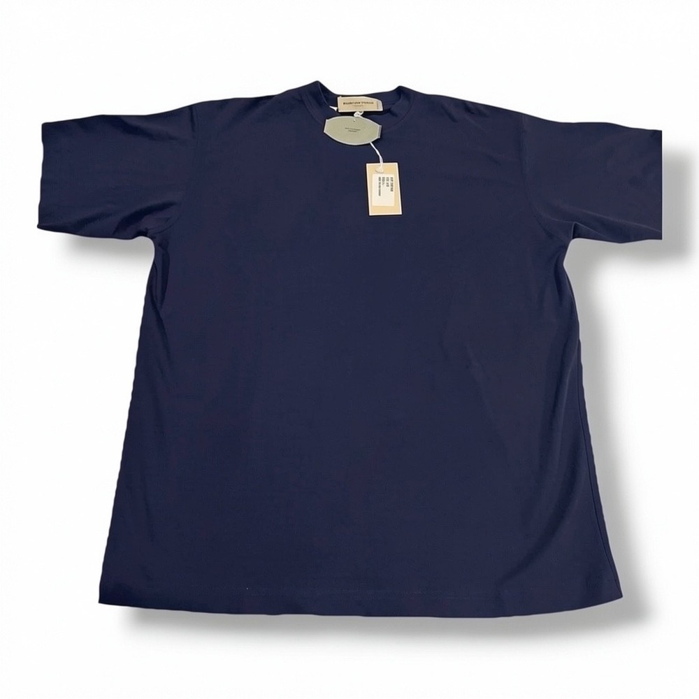 NEW NWT Men's Pronto Uomo Firenze Italy Short Sleeve Large Blue T-Shirt 82568
